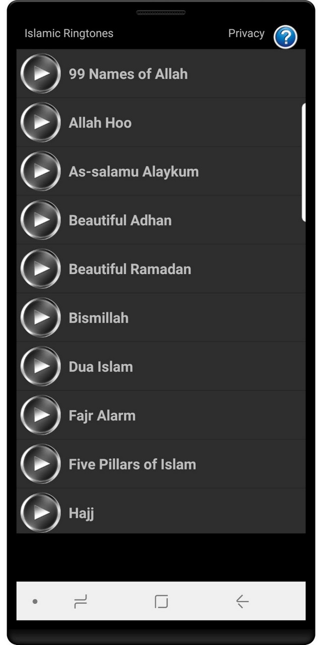 Islamic Ringtones Android Приложение APK (com.clear.islam) по Crystal Clear  Ringtones - Загрузить на PHONEKY