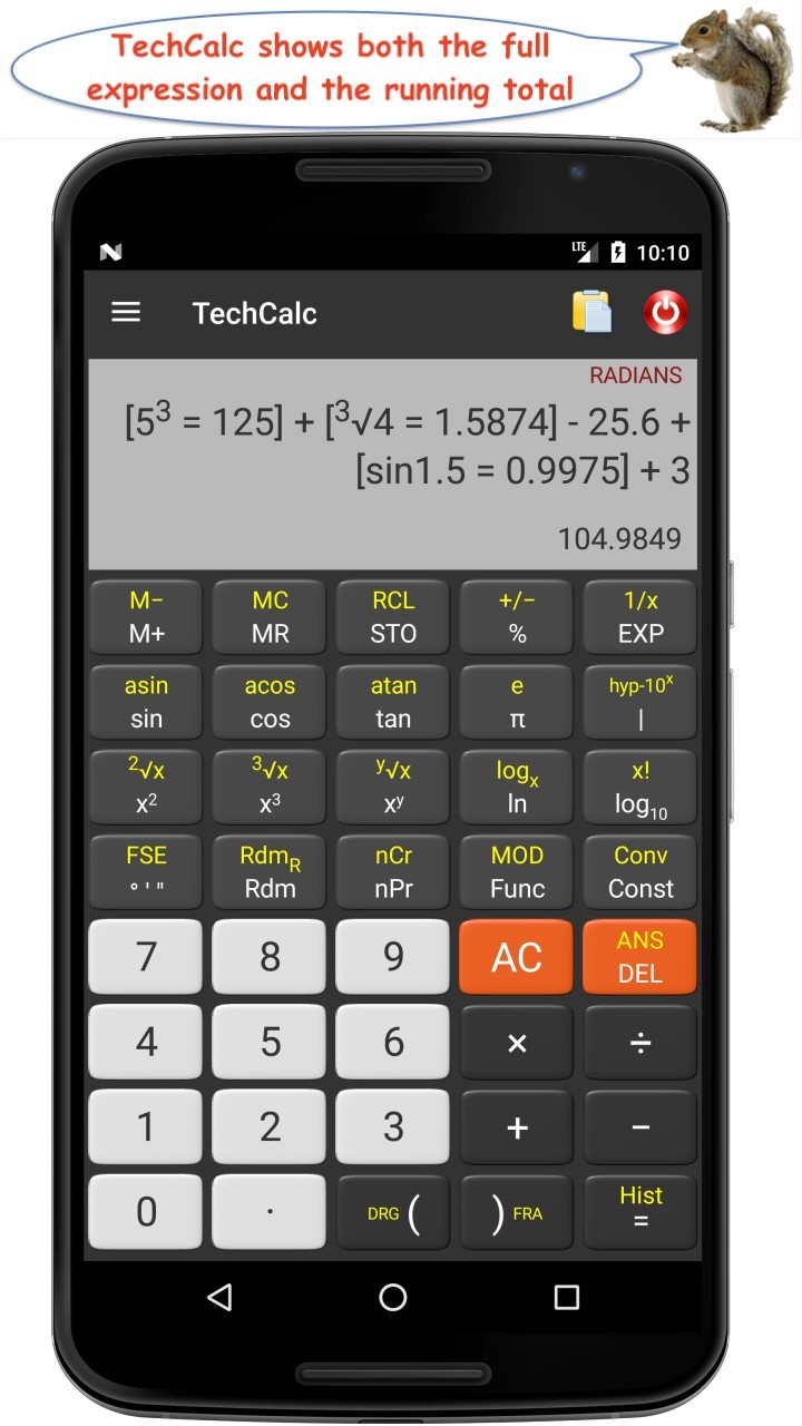 TechCalc Scientific Calculator