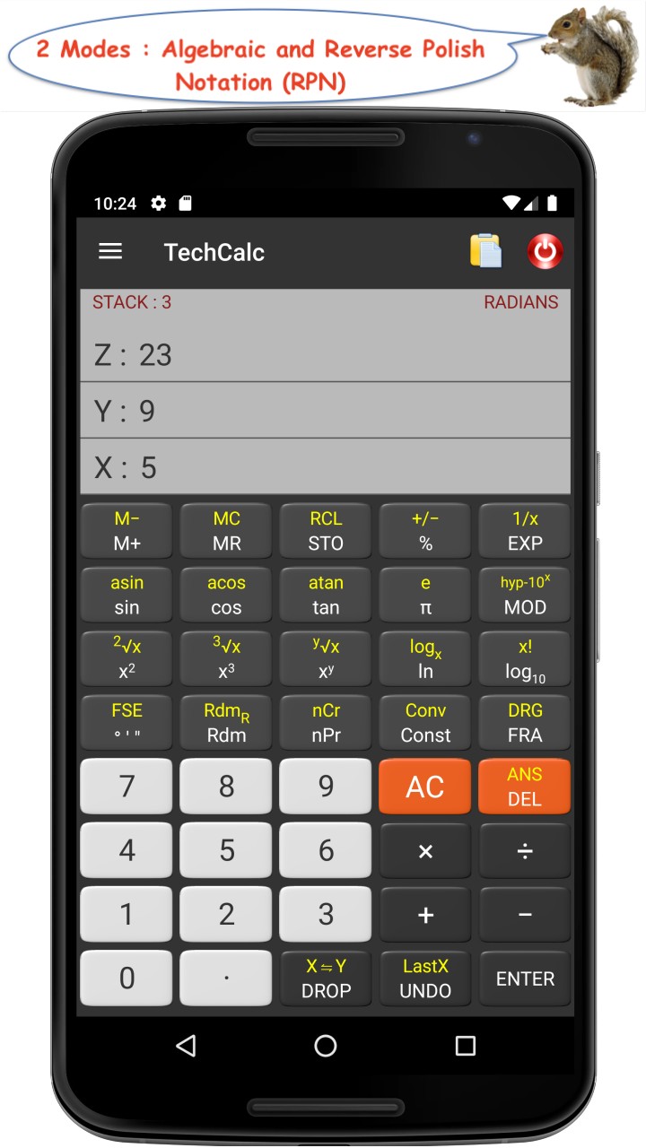 TechCalc Scientific Calculator