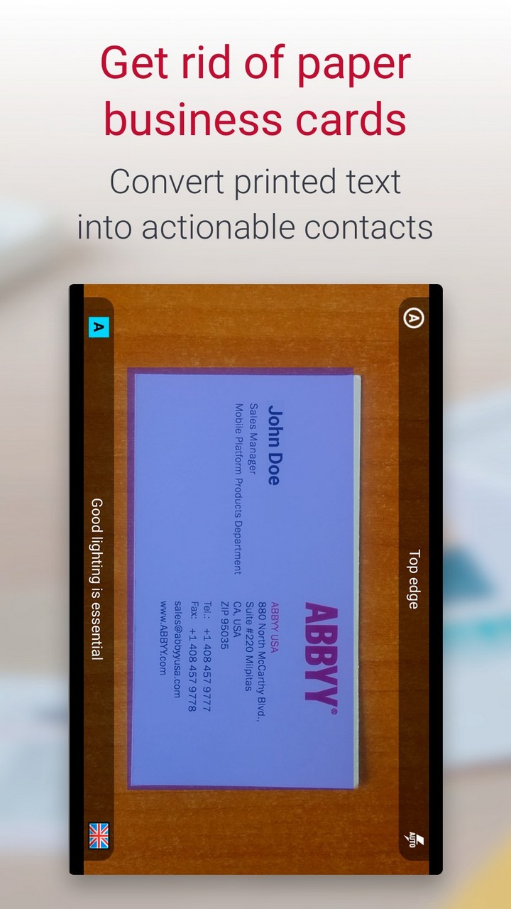 abbyy business card reader app android