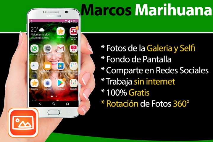 Marcos de Marihuana fondos de pantalla marihuanas Android App APK  () par  photoframegratis - Télécharger sur PHONEKY