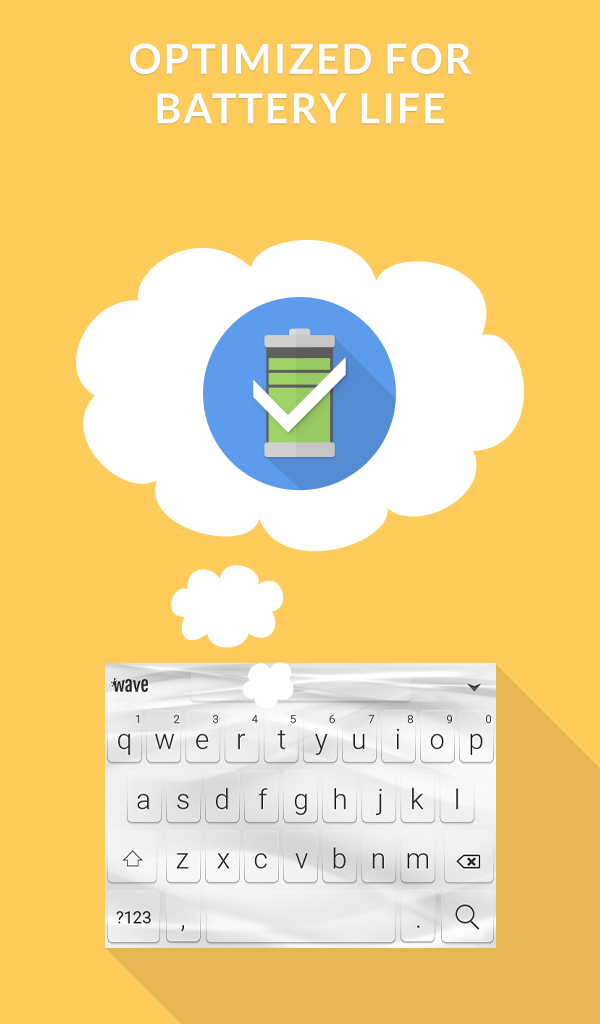 Wave Keyboard Background - Animations, Emojis, GIF