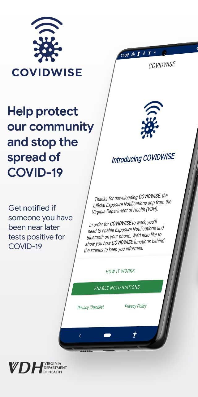 COVIDWISE Android App APK (gov.vdh.exposurenotification