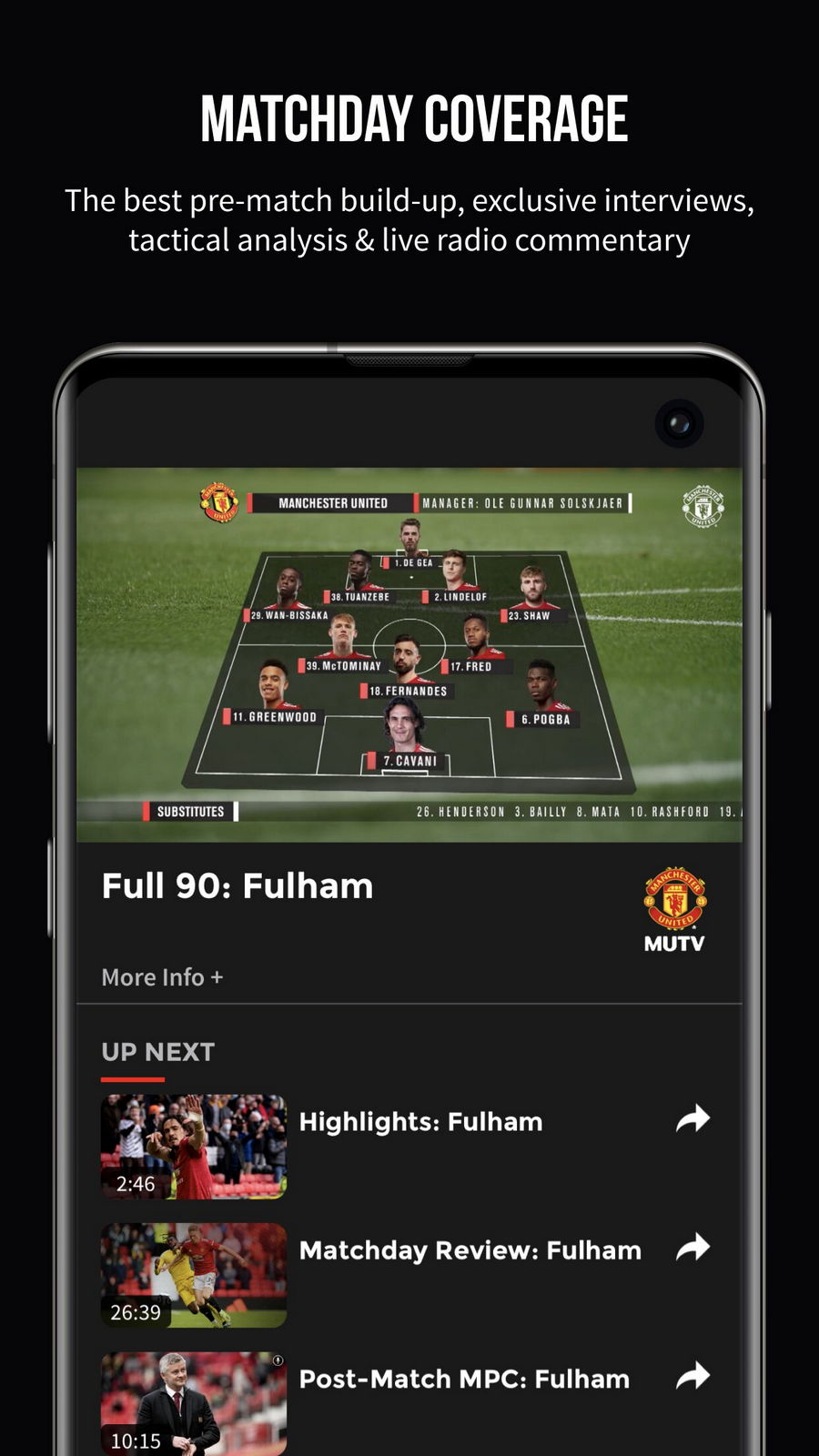 MUTV - Manchester United TV::Appstore for Android