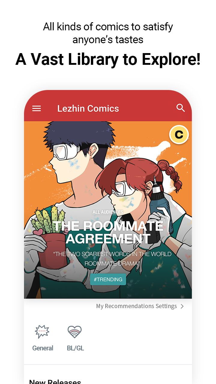 レジンコミックスのプレミアムマンガが毎日更新 Android アプリ APK (com.lezhin.comics) LEZHIN  ENTERTAINMENTが提供する - PHONEKYでダウンロード