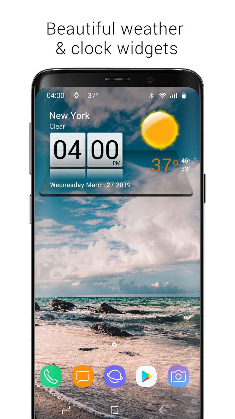 3D Sense Clock & Weather Android App APK (com.droid27 ...