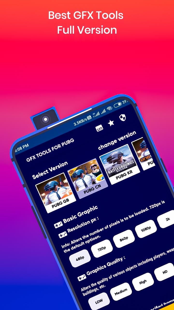 GFX tool Pro For PU & FF Games ( No Lag No Ban ) for Android