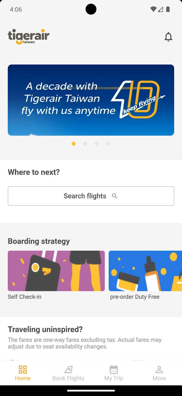 Tigerair Taiwan Android Aplicación APK (com.tigerair) por Tigerair ...