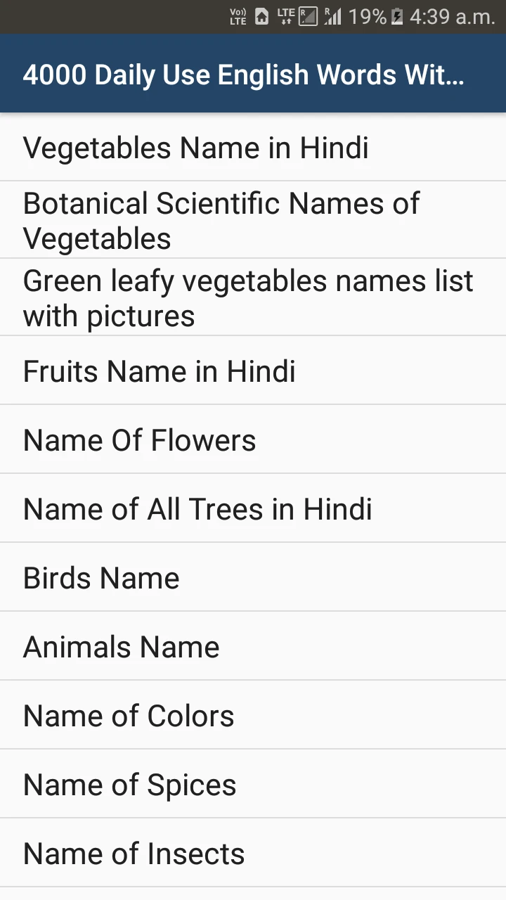 Daily Use English Words With H Android App APK by