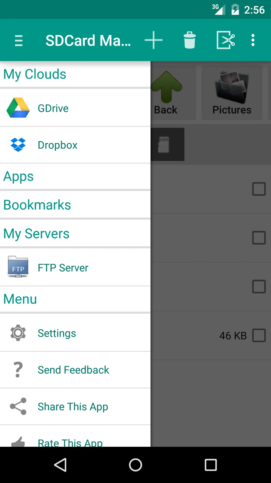 SD Card Manager (File Manager) Android Aplicación APK (my.mobi.android