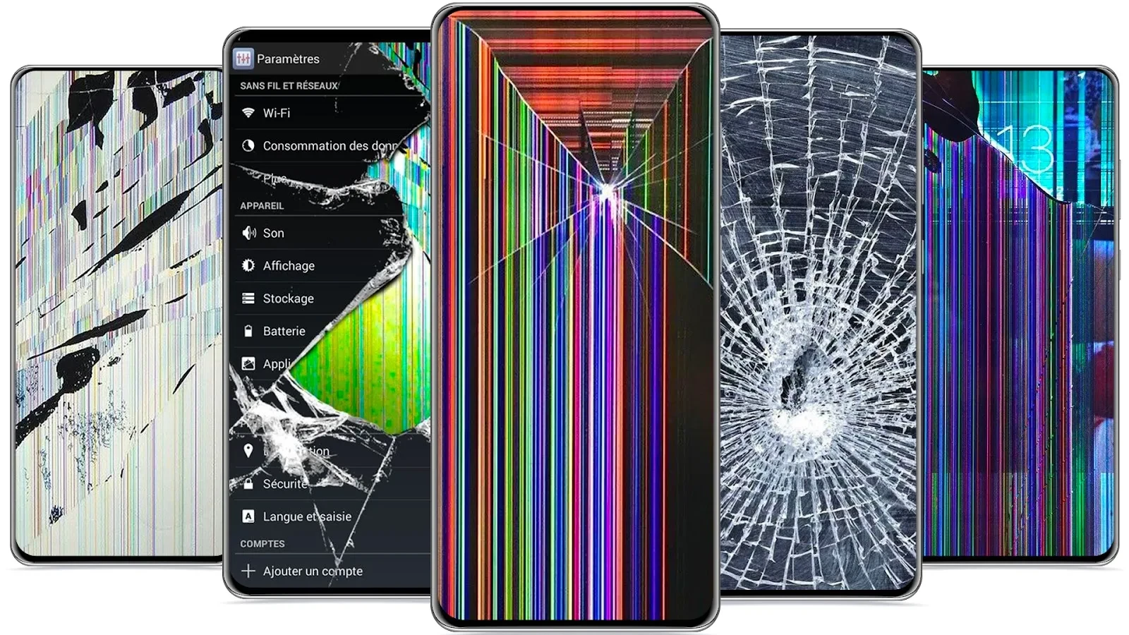 Broken Screen Wallpaper K Android Theme