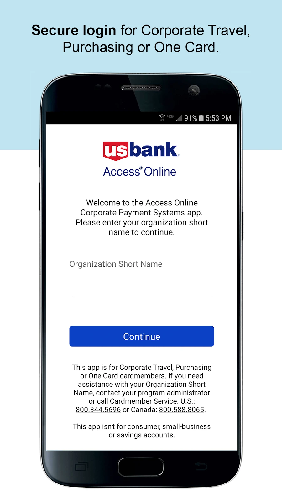 U.S. Bank Access Online Mobile Android App APK (com.usb.cps.axol.usbc ...