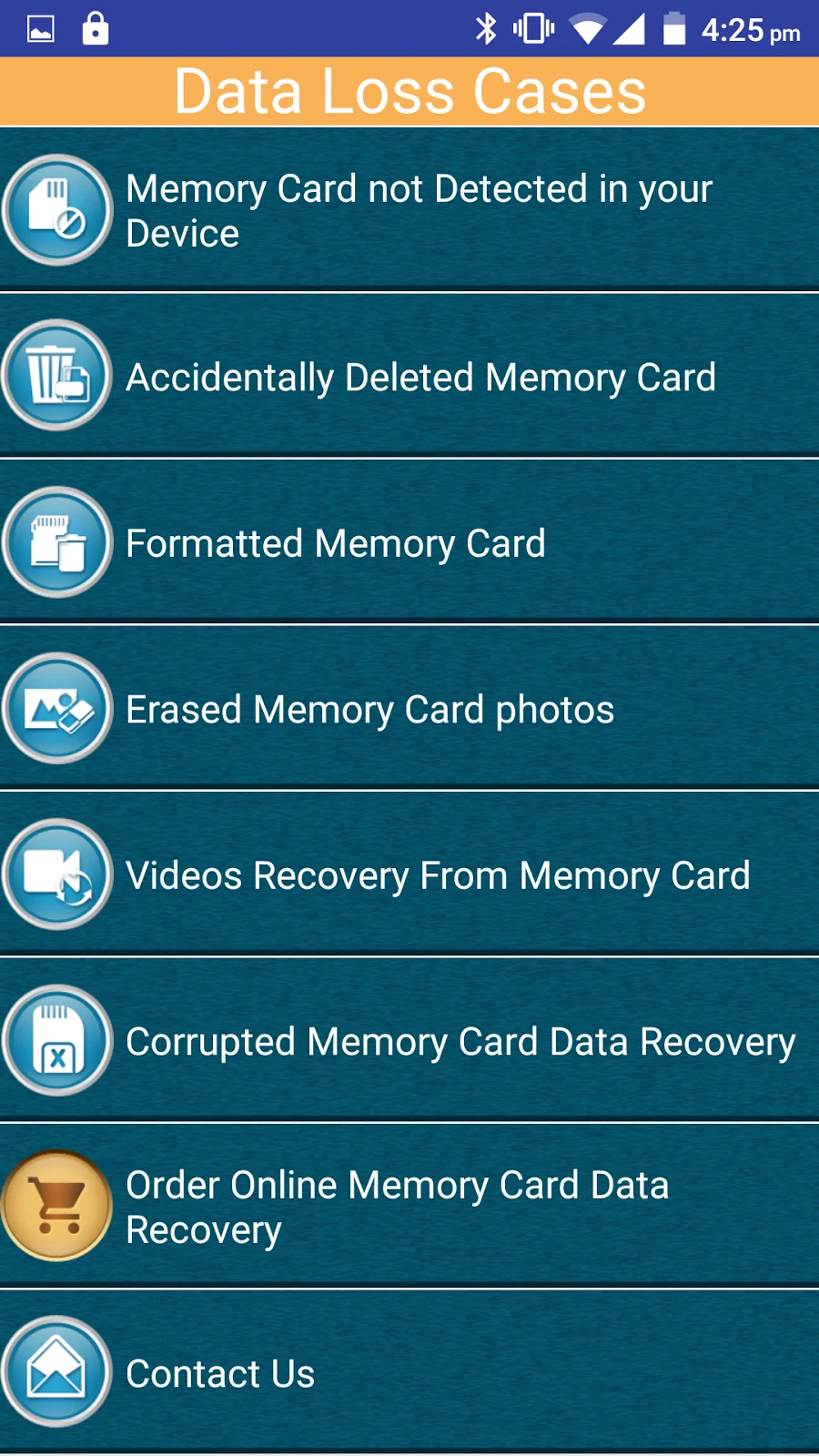 Memory Card Data Recovery Help Android Приложение APK (memory.card.data