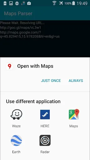 Maps Parser Android App APK (com.marcosdiez.maps_parser) por Marcos ...
