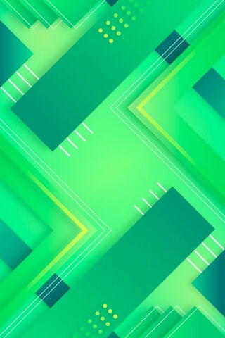 Emerald Geometry: A Dance of Shapes