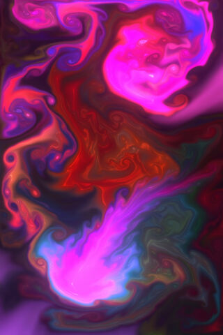 Crimson Chaos: A Dance of Colors