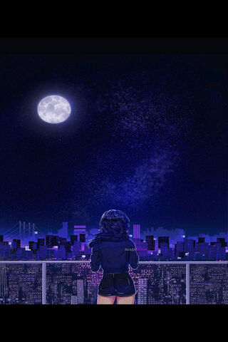 Moonlit Dreams: A Night in the City 🌙✨