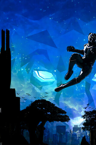 Wakanda's Guardian: A Leap into Action! 🐾✨