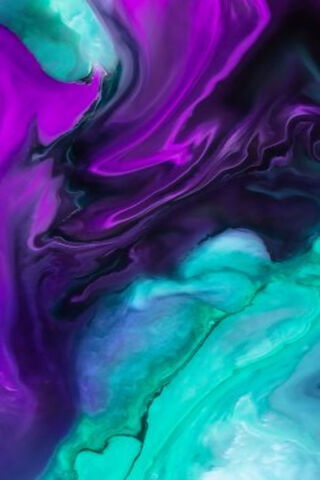 Mystical Waves of Turquoise and Purple 🌊💜