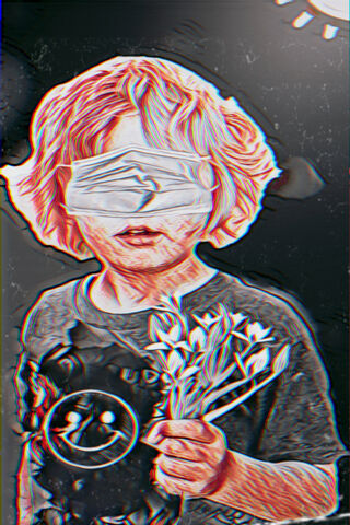 Blindfolded Adventure: A Boy's Imagination 🌼✨