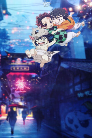 KNY Dynamic Trio: Heroes in Action! 🌟