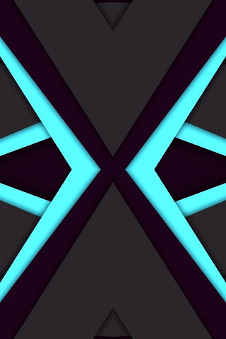 Neon Geometry: A Material Design Delight