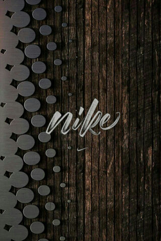 Sleek Style: Nike on Wood 🌲✨