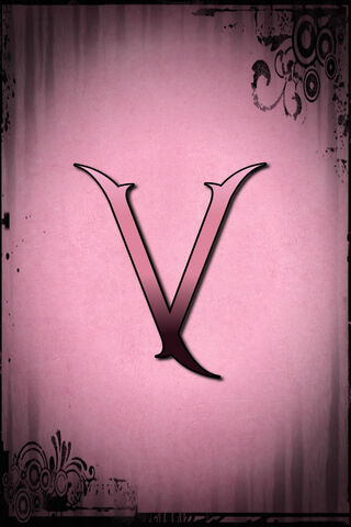 Vibrant Elegance: The Pink Letter V