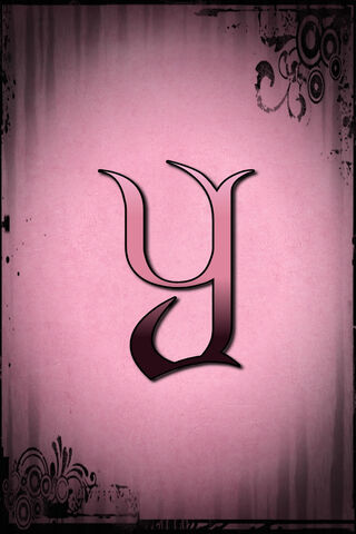 Chic Elegance: The Pink Letter Y