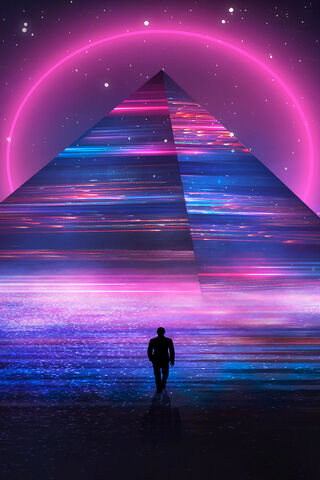 Cosmic Pyramid: A Journey Beyond