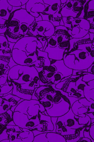 Vibrant Shadows: The Dance of Purple Skulls 💀💜