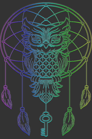 Dreamy Owl: A Rainbow Guardian