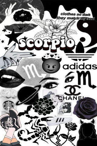 Scorpio black aesthetic black scorpio signs tattoos HD phone wallpaper   Peakpx