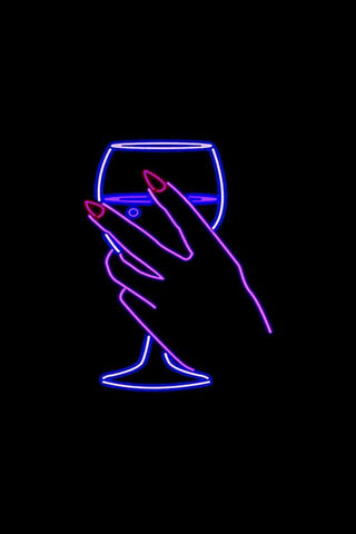 Cheers to the Night: Neon Elegance