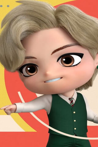 Tiny Tan V: The Charismatic Leader! 🌟