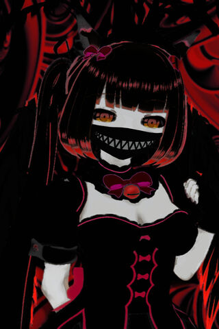 Gothic Charm: The Enigmatic Trash Demon Girl 🖤👹