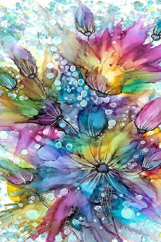 Colorful Cascade: A Splash of Serenity 🌊🎨