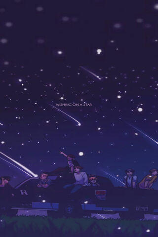 Starlit Dreams: BTS in the Night Sky 🌌✨