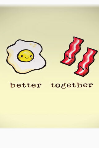 Breakfast Buddies: A Perfect Pair! 🍳🥓