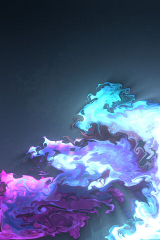 Mystical Dance of Blue and Purple Flames 🔥💙💜