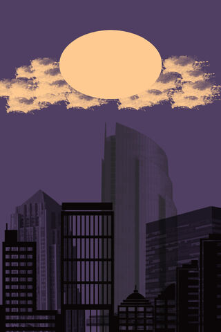 City Silhouettes at Dusk 🌆🌙