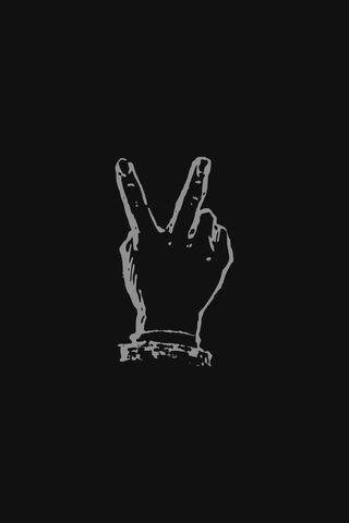 Dark Peace Sign Wallpaper - Download to your mobile from PHONEKY