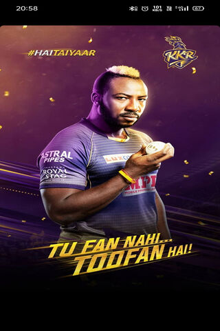 Unleashing the Spirit of KKR! 🏏💜