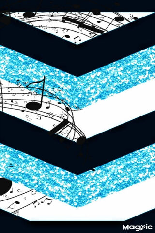 Rhythmic Waves of Blue and Black 🎶✨