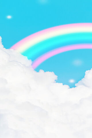 Dreamy Skies: A Pastel Rainbow Escape 🌈☁️