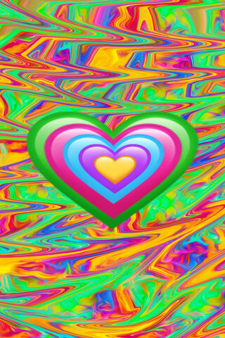 Vibrant Heartbeat of Love 💖🌈