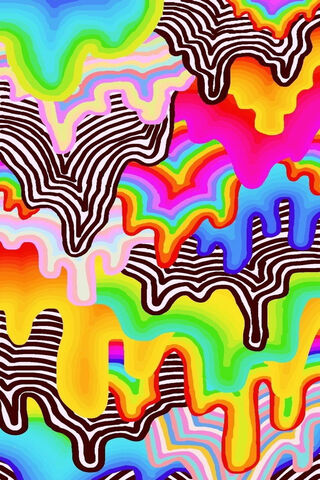 Colorful Cascade: A Drip of Joy! 🌈🎨
