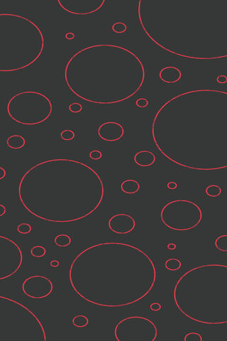 Crimson Orbs on Midnight Canvas