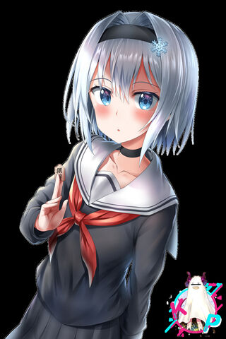 Charming Winter Vibes: The Anime Schoolgirl