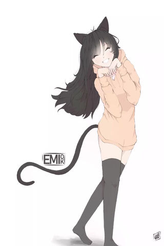 Emi: The Playful Catgirl 🌟🐾